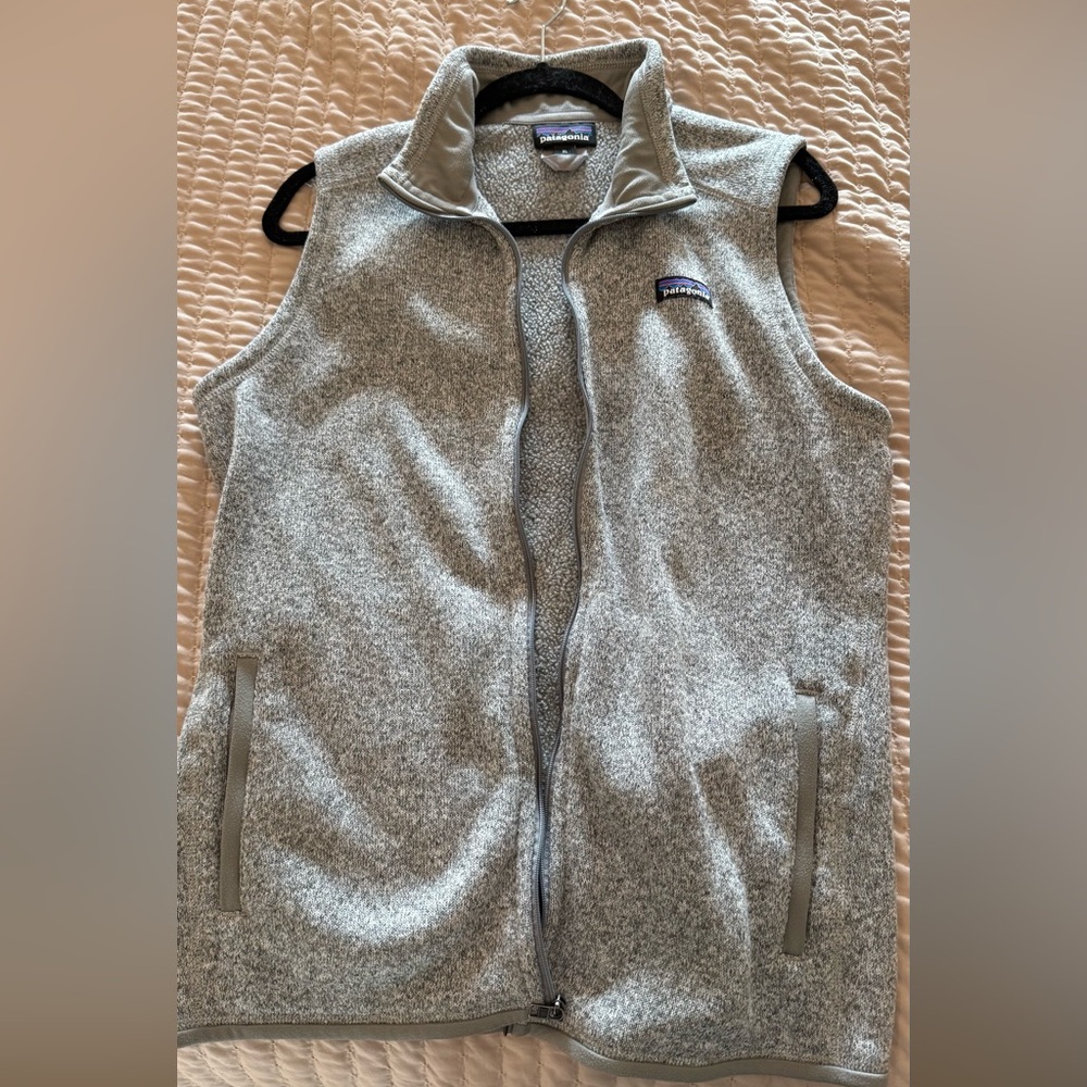 Patagonia Heather Gray Fleece Vest